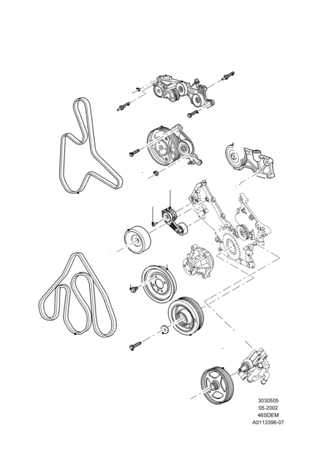 F6AZ3A733AB - Steering: Pulley for Ford Image
