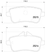 355020161 - : Disc Brake Pad Set for Hella Pagid Image