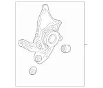 2313507500 - : Wheel Carrier for Mercedes-Benz: SL400, SL450, SL550 Image