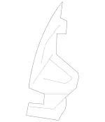 2428850422 - Attachment Parts: Towing Eye Cover for Mercedes-Benz Image