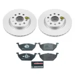 ESK6041 - : Genuine Geomet Coated Rotors, ECE-R90 Brake Pads + Hardware Kit for PowerStop Image