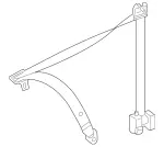 2128609485 - Driver Seat: Seat Belt for Mercedes-Benz Image