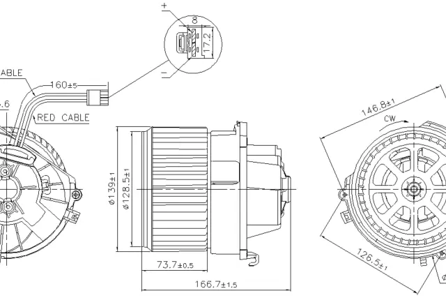 87599 - Air Conditioning &amp; Heat: Nissens HVAC Blower Motor Assembly for NISSENS Image