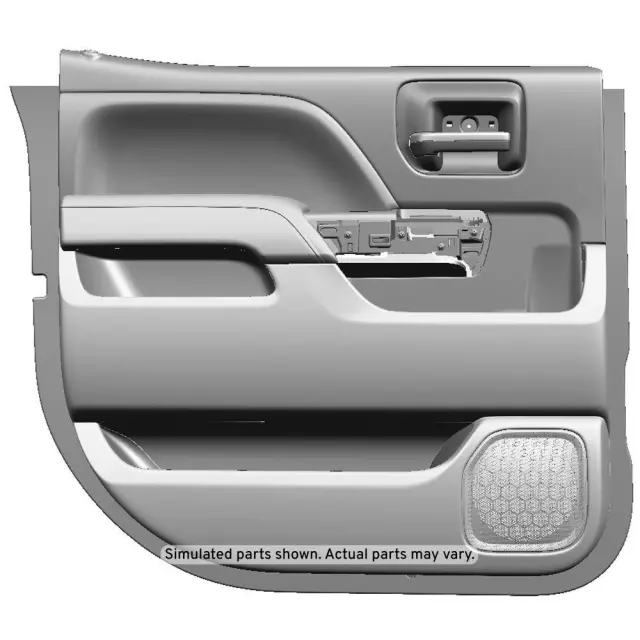 84365058 - Body: Door Interior Trim Panel for Chevrolet: Silverado 1500, Silverado 2500 HD, Silverado 3500 HD | GMC: Sierra 1500, Sierra 2500 HD, Sierra 3500 HD Image