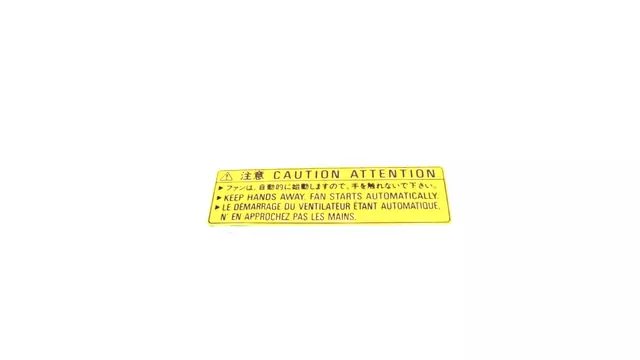 45178AG00A - Body: Fan Label for Subaru: Legacy, Outback Image