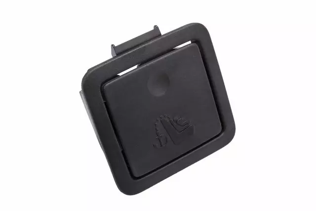 20830377 - : Ebony Child Seat Top Strap Anchor Plate Trim Cap for GM Image