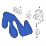 LC3Z8620G - : lc3z-8620-g 2020 2021 2022 Ford F-Series Super Duty Serpentine Belt for Ford: F-250 Super Duty, F-350 Super Duty, F-450 Super Duty, F-550 Super Duty Image