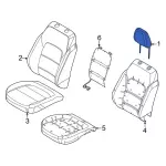 M1PZ78611A08EA - Body: Headrest for Ford: Bronco Sport Image