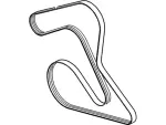 7R3Z8620B - Cooling System: AC Belt for Ford: Mustang Image