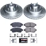 K5083 - : Z23 Daily Driver Carbon-Fiber Ceramic Brake Pad and Drilled &amp; Slotted Rotor Kit for PowerStop Image