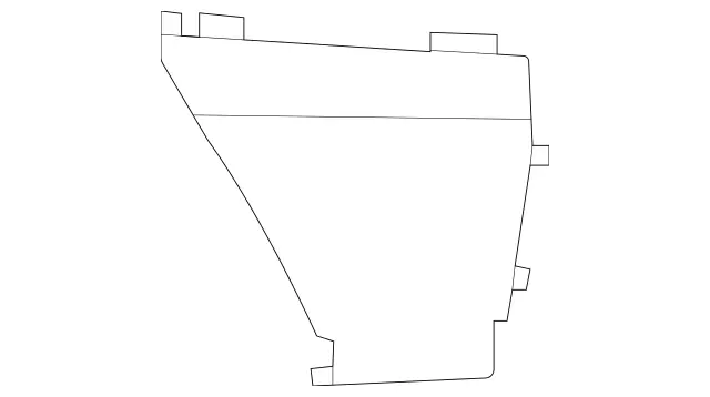 2138858506 - Attachment Parts: Air Duct Segment for Mercedes-Benz: E300, E350, E400, E43 AMG, E450, E53 AMG, E63 AMG S Image image