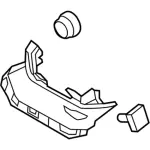 FB5Z7831005AB - Body: Pillar Trim for Ford: Explorer, Police Interceptor Utility Image image