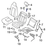 7L1Z78610A16CB - Body: Headrest Guide for Ford: Expedition | Lincoln: Navigator Image