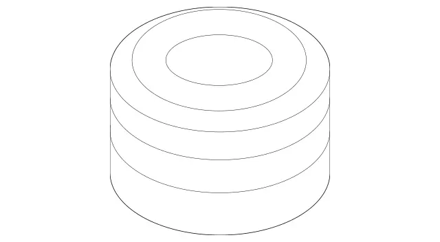 654094008564 - Chassis Sheet Metal Parts/Air Intake: Elastomer Bearing for Mercedes-Benz: 300CD, 350SD, AMG GT 43, AMG GT 53, CLE450, CLE53 AMG, CLS450, CLS53 AMG, E53 AMG, G500, G550, GLC300, GLC43 AMG, GLC63 AMG, GLE450, GLE53 AMG, GLS450, S500, S580e Image image