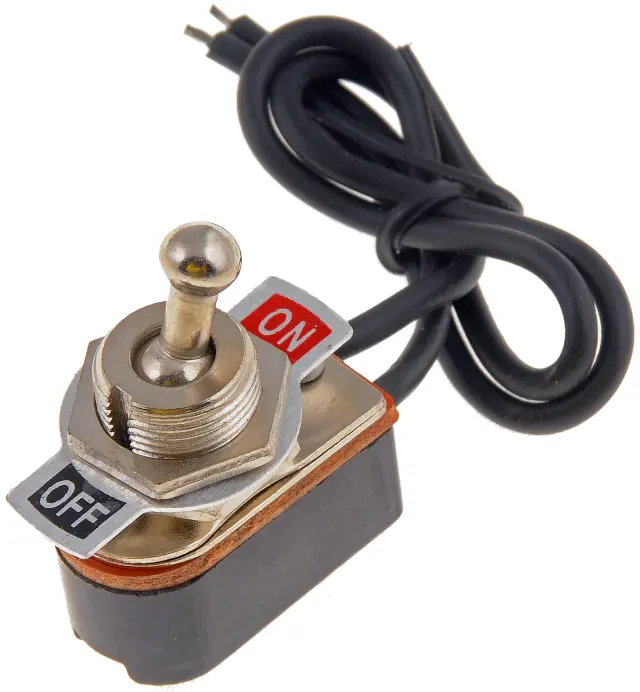 85982 - : Electrical Switches - Toggle - Metal Bat Pre-Wired - 6 Amp (72 watts) On-Off for Dorman Image