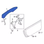 FR3Z7621411B - Body: Door Glass for Ford Image