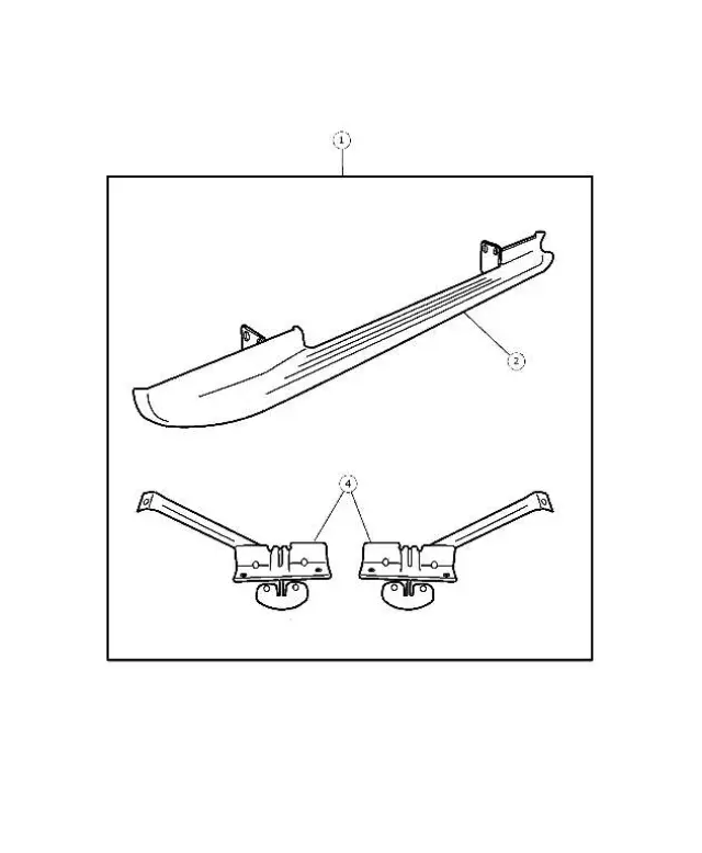 5014919AA - Mopar Accessories - Component Parts: Running Board Hardware Kit for Mopar Image