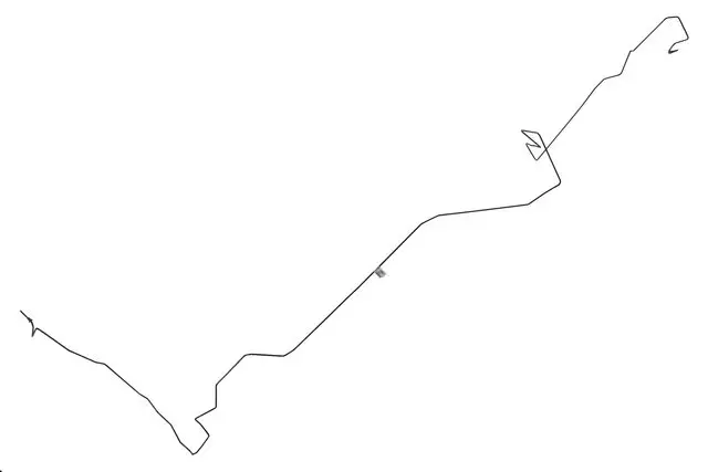 95235787 - : Number 2 Rear Passenger Side Brake Intermediate Line for GM Image