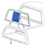 3L3Z16422B30AA - Body: Back Glass for Ford: F-150 Image
