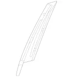 1676903300 - Front Doors: Trim Molding for Mercedes-Benz: GLE350, GLE450e, GLE580, GLS450, GLS580, GLS63 AMG, Maybach GLS600 Image