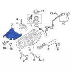L1MZ9A068A - : Fuel Tank Insulator for Ford: Explorer, Police Interceptor Utility | Lincoln: Aviator Image