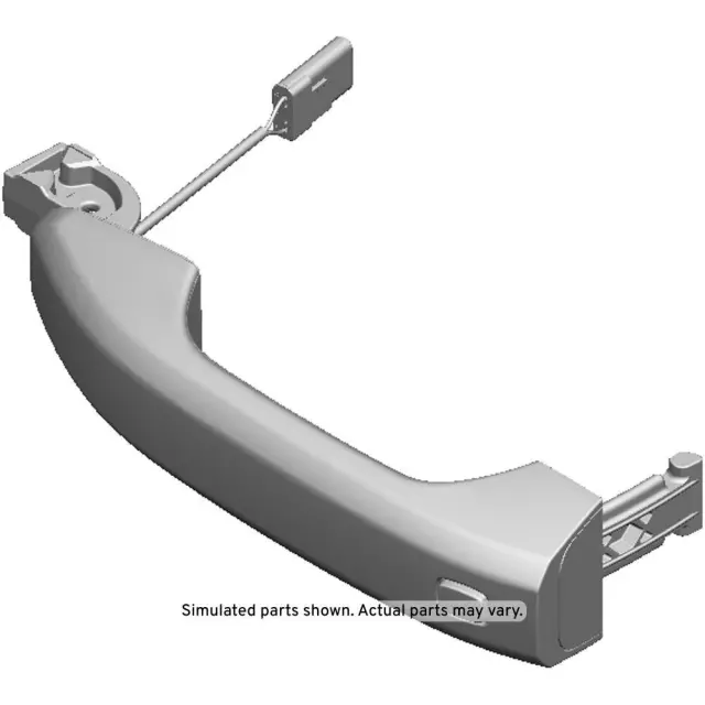 84807768 - : Part# 84807768 Chrome Rear Side Door Outside Handle for Chevrolet: Silverado 2500 HD | GMC: Sierra 1500, Sierra 1500 Limited, Sierra 2500 HD, Sierra 3500 HD Image