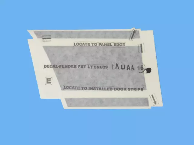 5NU39LAUAA - Exterior Ornamentation: Front Fender Decal, Left for Fiat: 500 Image