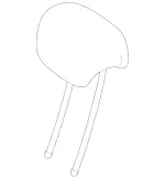 17797081009D88 - Body: Headrest for Mercedes-Benz Image