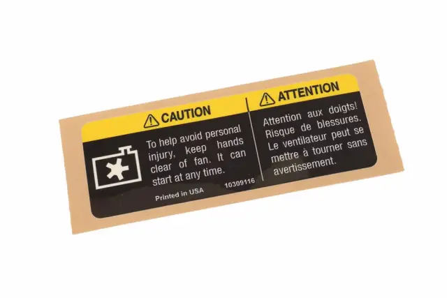 10309116 - Body: Caution Label for GM Image