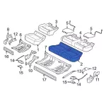 LC3Z2663805FB - Body: Cushion Cover for Ford: F-250 Super Duty, F-350 Super Duty Image