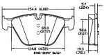 13057256 - Brake: Disc Brake Pad Set for OmniParts Image