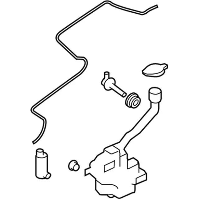 DA5Z17618D - : Washer Fluid Reservoir for Ford Image