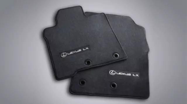 PT206LX13020 - Interior: Carpet Floor Mats - W/ Third Row - Black for Lexus: LX570 Image