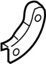 893531LB0A - Body: Hinge for Infiniti Image