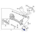 BV6Z3A130K - Steering: Steering Tie Rod End for Ford: Focus Image