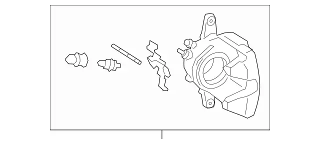 4634211900 - Brakes: Fixed Caliper for Mercedes-Benz: G63 4x4 Squared AMG, G63 AMG, GLE53 AMG, GLE63 AMG S, GLS63 AMG, Maybach GLS600 Image