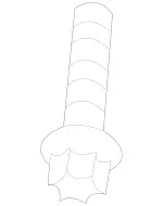 910142008011 - Springs, Suspension and Hydraulics: Hexalobular Screw for Mercedes-Benz: 250, 300S, S350, S400, S500, S550, S600, S63 AMG, SLC300, SLC43 AMG, SLK250, SLK300, SLK350, SLK55 AMG Image