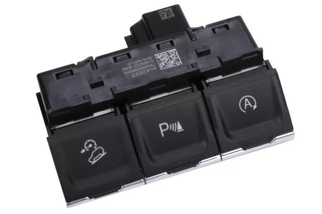 84482893 - : Black Driver Side Instrument Panel Center Accessory Switch for Chevrolet: Silverado 1500, Silverado 1500 LTD | GMC: Sierra 1500, Sierra 1500 Limited Image