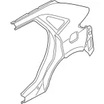 FT4Z5827840A - Body: Quarter Panel for Ford: Edge Image