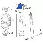 LX6Z18A161D - : Upper Mount for Ford: Bronco Sport, Escape Image
