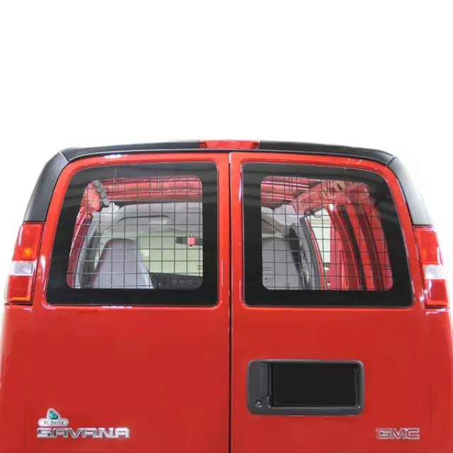 12498715 - Interior: Rear Door Window Security Screen Package for Chevrolet: Express 1500, Express 2500, Express 3500, Express 4500 | GMC: Savana 1500, Savana 2500, Savana 3500, Savana 4500 Image