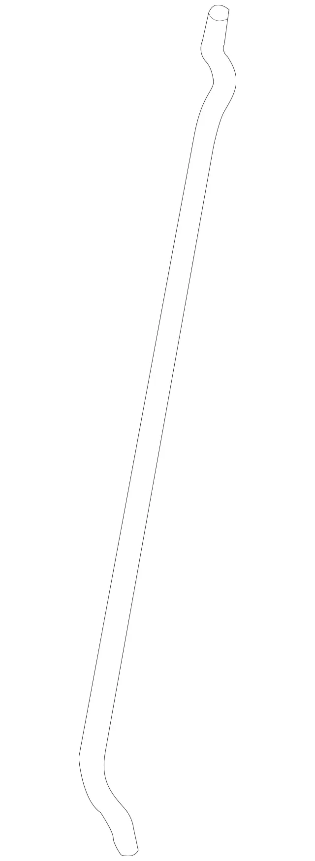 166722017064 - Driver Door: Link Rod for Mercedes-Benz: GL350, GL450, GL550, GL63 AMG, GLE300d, GLE350, GLE400, GLE550e, GLE63 AMG, GLS350d, GLS450, GLS550, GLS63 AMG, ML250, ML350, ML400, ML550, ML63 AMG Image image