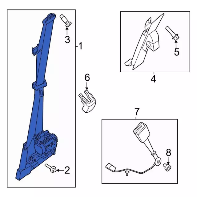 PC3Z26611B09BF - Electrical: Outer Belt for Ford Image