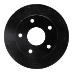 63340077L - : DFC Brake Rotor - Drilled and Slotted - Black for DYNAMIC FRICTION Image