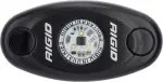 480333 - : A-Series LED Light, High Power, Amber, Black Housing, Single for Rigid Industries Image