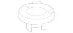 9909008 - Engine Compartment Lining/Air Intake: Hexagon Nut with Collar for Mercedes-Benz Image