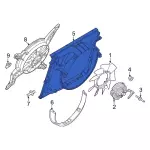 LC3Z8146E - : Fan Shroud for Ford: F-250 Super Duty, F-350 Super Duty, F-450 Super Duty, F-550 Super Duty Image