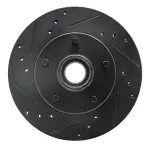 63347062L - : DFC Brake Rotor - Drilled and Slotted - Black for DYNAMIC FRICTION Image