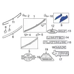 NL1Z7843400AAPTM - Body: Pull Handle for Ford: Expedition Image