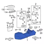 XR3Z63045A36BAB - Body: Console Panel for Ford: Mustang Image